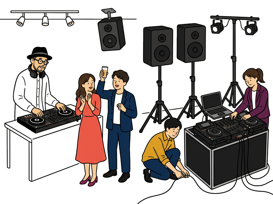 「DJのみ」と「機材込み」の違い