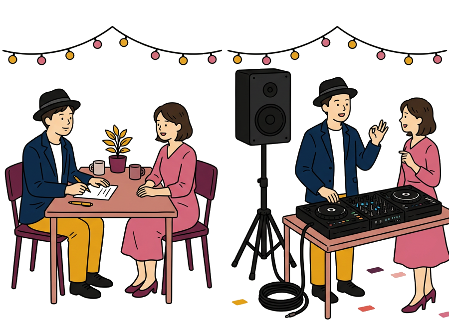 同じ担当者が最初から最後までいる