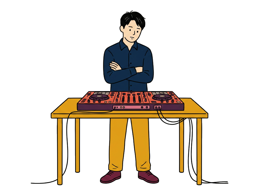 機材を前にして、どこから触ればいいか分からない