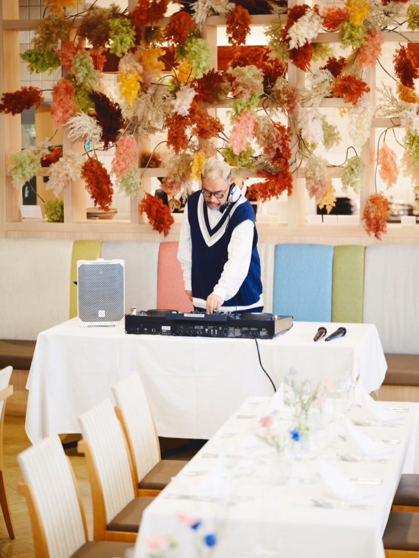 レストランでのパーティー DJ・音響・設営